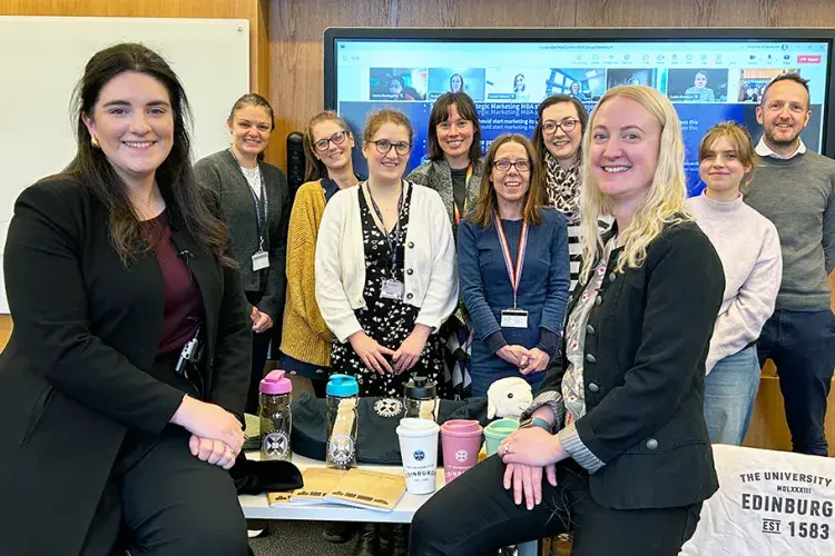 Heather MacBain (left), with Sustainable MarComms group