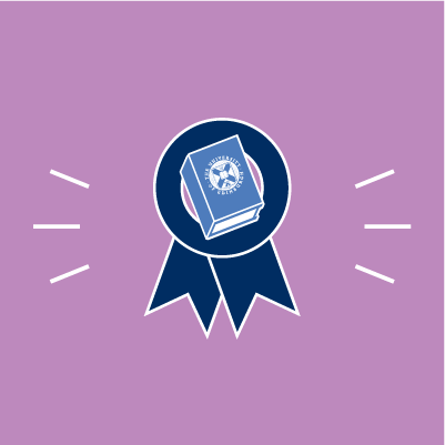 Dissertation prize rosette graphic square