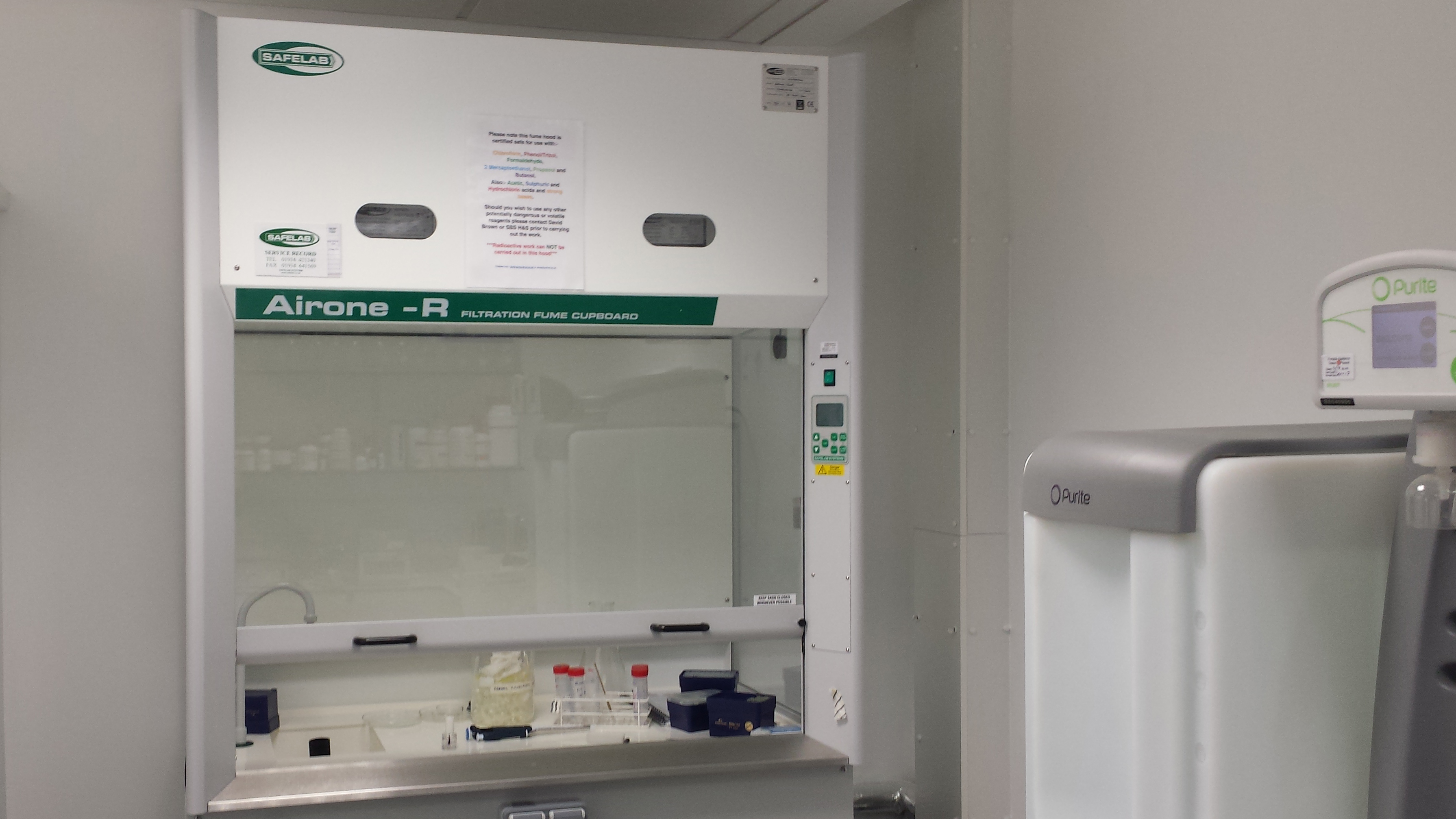 A new fume cupboard